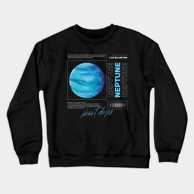 Neptune Planets Space Galaxy Solar System Astronomy Crewneck Sweatshirt by Tip Top Tee's